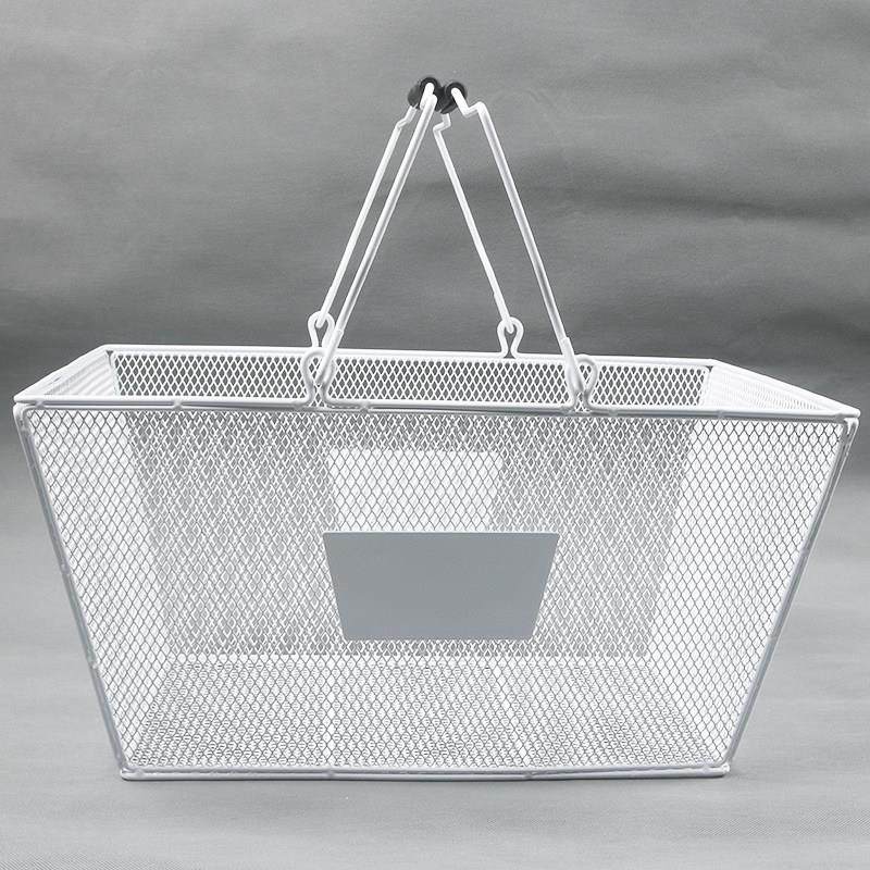 力宇超市金属购物篮化妆品文具店小号手提篮KTV酒吧网格菜篮大号,商业/办公家具,购物篮,淘宝优惠券,粉丝福利购,淘宝优惠卷