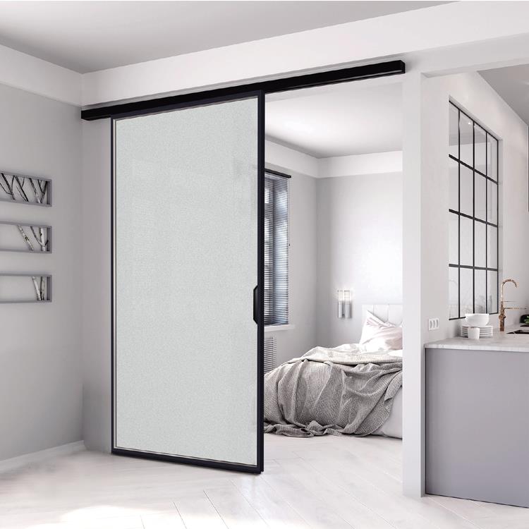 广东极简口袋门无轨平移幽灵门厨房卫生间厕所单轨单扇推拉吊趟门