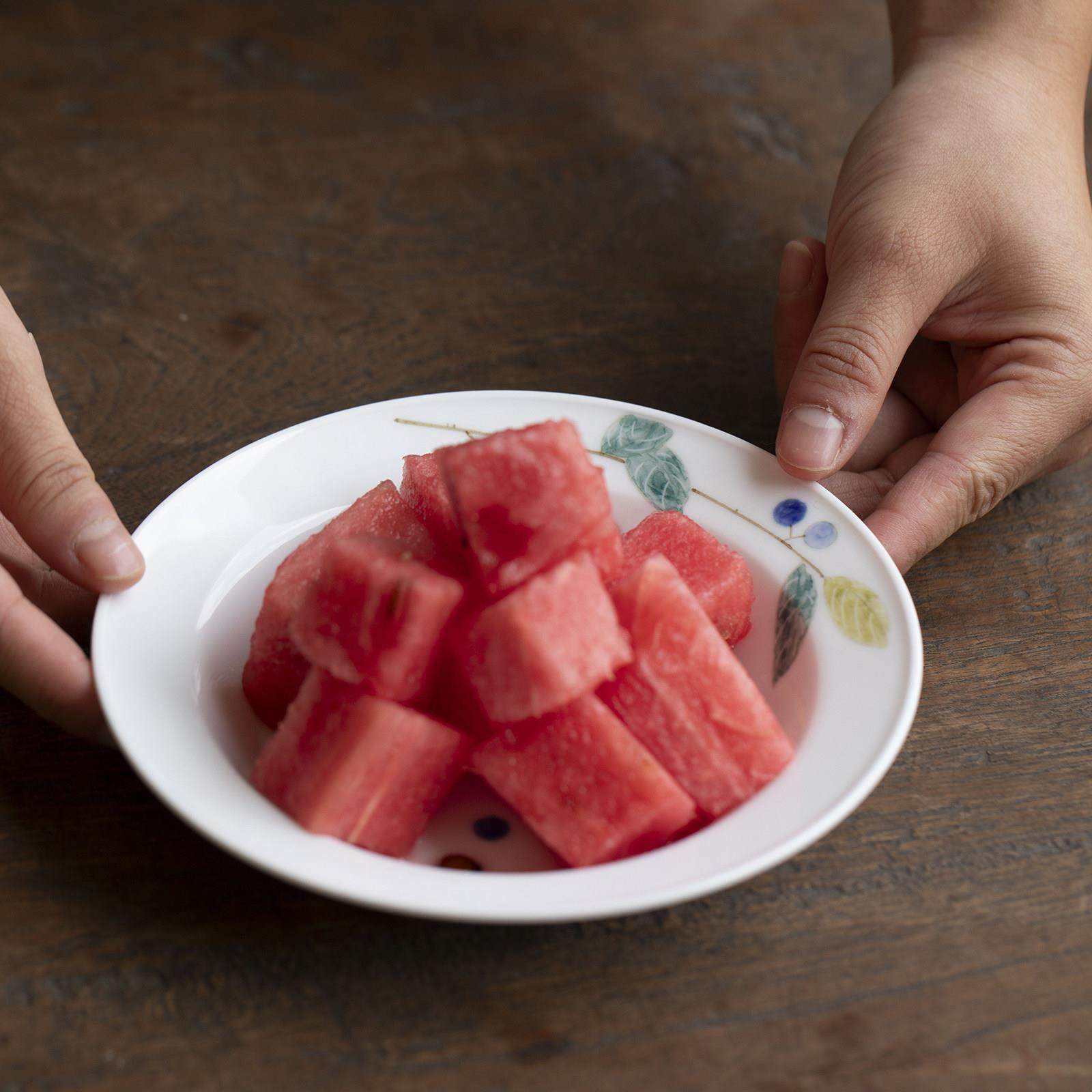 曼叙景德镇陶瓷水果碟2024新款盘子釉下彩手绘减脂餐盘蓝果子餐具,餐饮具,盘,淘宝优惠券,粉丝福利购,淘宝优惠卷