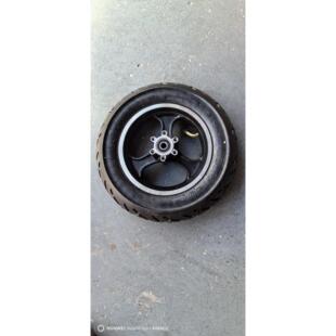 10寸10*2.50碟煞轮毂电机辅助轮铝轮毂含轮胎滑板车轮毂