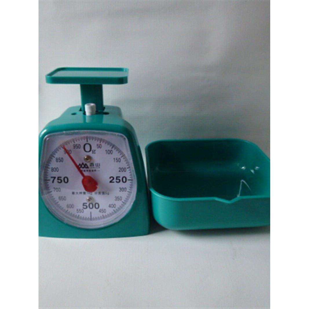 香山小型厨房机械弹簧方托盘买菜烘焙称指针克数茶叶台秤1KG2公斤