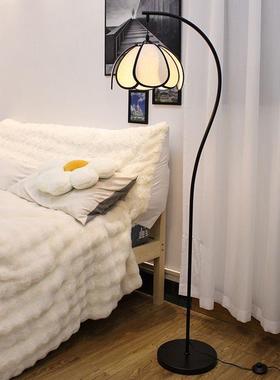 s杆多层花瓣落地灯客厅创意法式覆古落地灯轻奢全光谱护眼落地灯