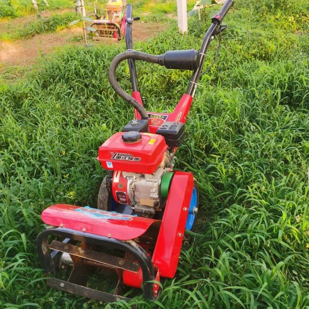 手扶多功能除草机大棚蔬菜果园除草旋耕开沟一体机小型除草机