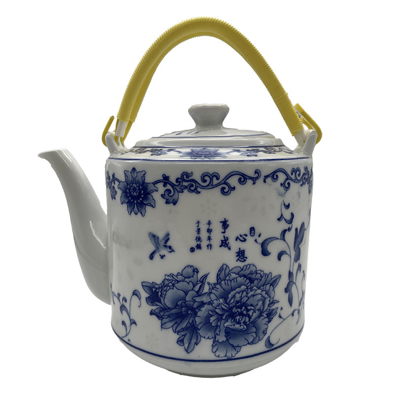 陶瓷茶壶冲茶家用耐高温养生壶单壶泡茶中式水壶老式凉水壶瓷茶壶