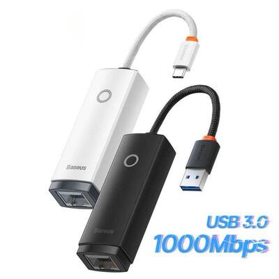 速发Baseus Ethernet Adapter USB 3.0/Type C to RJ45 LAN Port