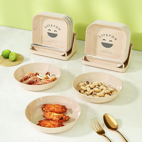 速发骨骨碟家用级餐桌垃圾盘水吐头盘碟骨碟渣盘吐果盘桌面零食