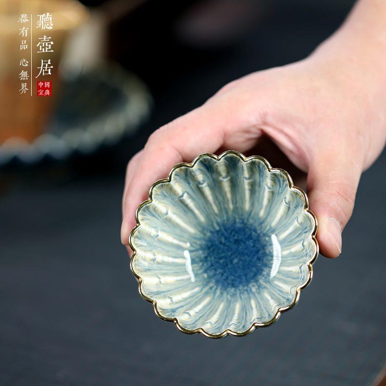 听壶居 宜兴金丝天目釉建盏茶杯功夫茶品茗杯家用主人杯茶具单杯