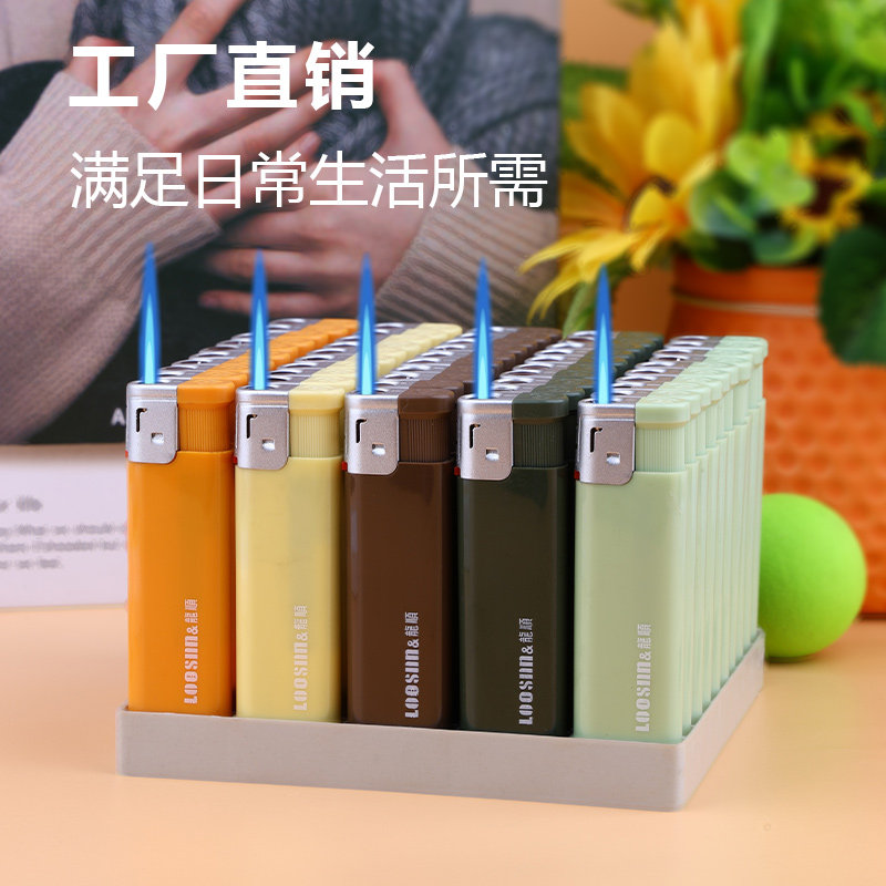 龙顺ABS料直冲防风打火机定制