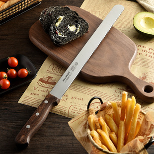 切三明治专用刀不锈钢面包刀焙细齿粗齿平齿蛋糕刀吐司锯齿切片刀