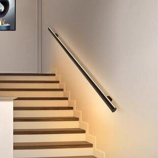 楼梯扶手灯明装侧面带感应长条壁灯极简上下发光别墅走廊灯过道灯