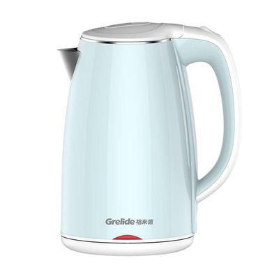格来德电热壶双层防烫不锈钢自动断电送泡茶壶1.7L电热水壶D1017