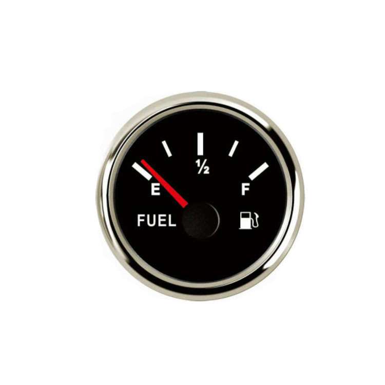指针式52mm圆形燃油表电阻型油量表头改装车油位表显示器易安装