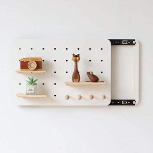 北欧洞洞板电表箱装饰画免打孔电箱遮挡置物架壁挂推拉遮挡箱装饰