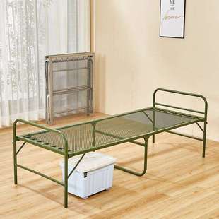 折叠床加固双丝钢丝床弹簧床软床单人午休床陪护床简易铁条床包邮