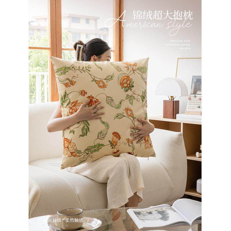 美式轻奢高级感抱枕卧室床头超大靠枕沙发大尺寸靠垫可拆洗大靠背