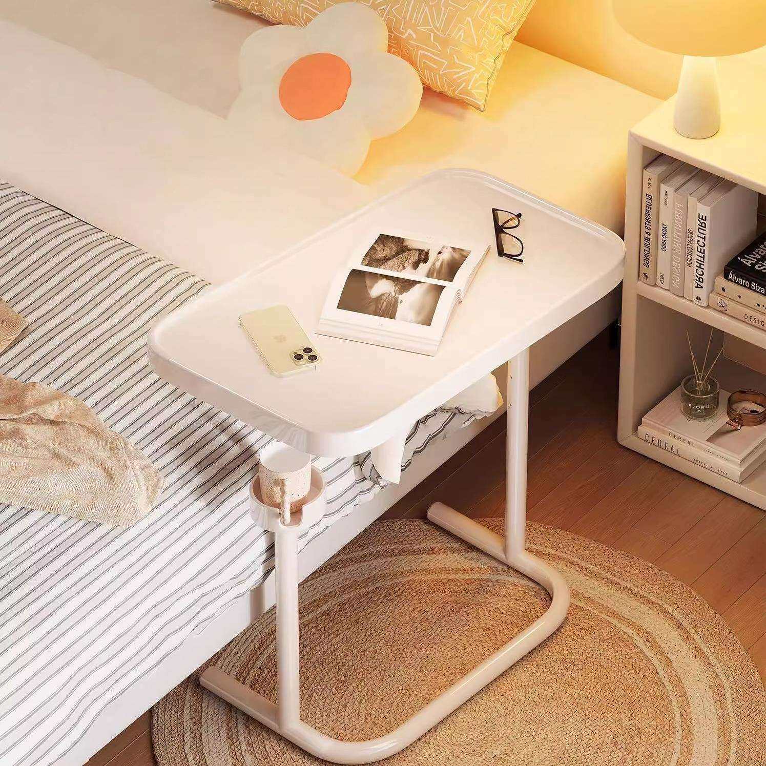 折叠电脑桌卧室家用可移动升降桌写字办公桌客厅沙发边几飘窗桌子