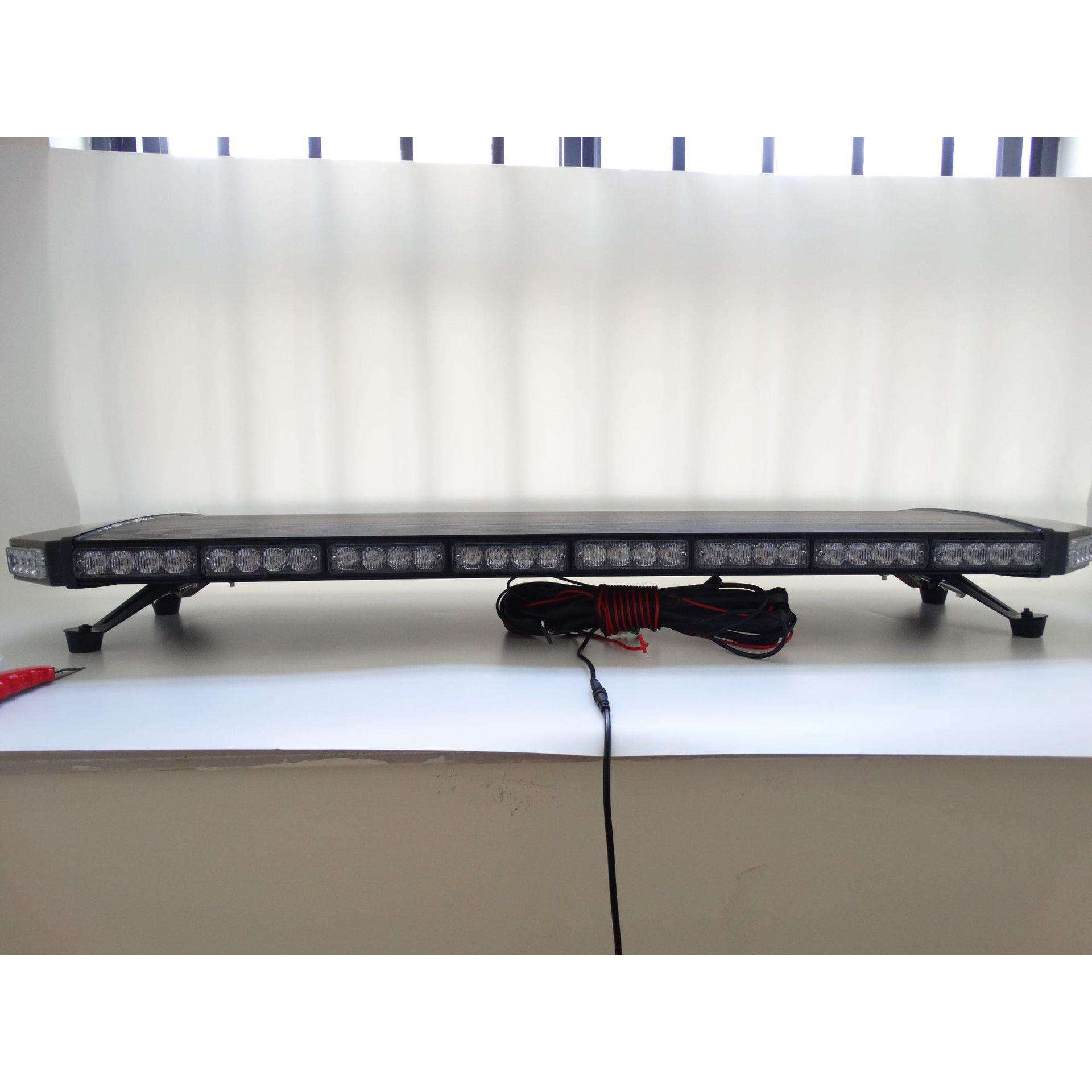 88LED长条爆闪灯120cm88W长排警示灯数显控制器救护车爆闪