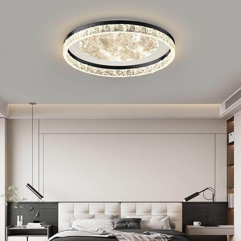 卧室灯2024新款冰川超亮浪漫中山灯具现代简约led吸顶灯卧室