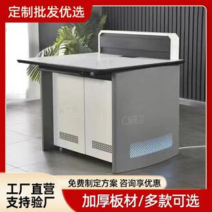 监控台操作台指挥中心调度台桌工作台双联四联五联加厚扇形控制台