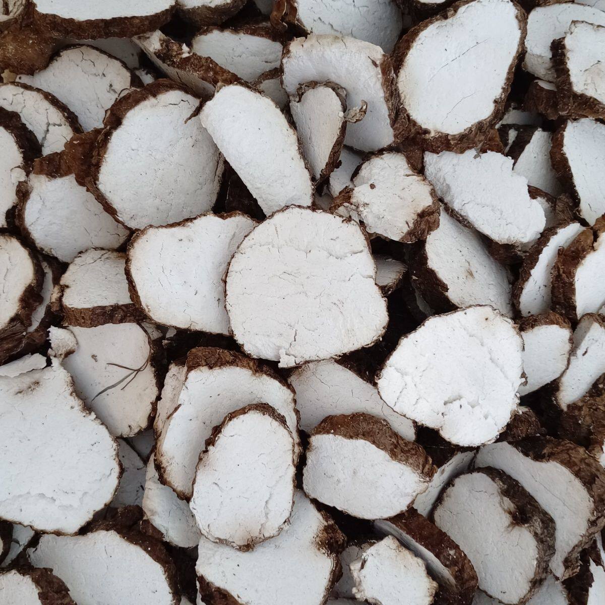云南白茯苓片无硫纯天然500g加祛湿食用正宗云茯苓野生带皮茯苓片