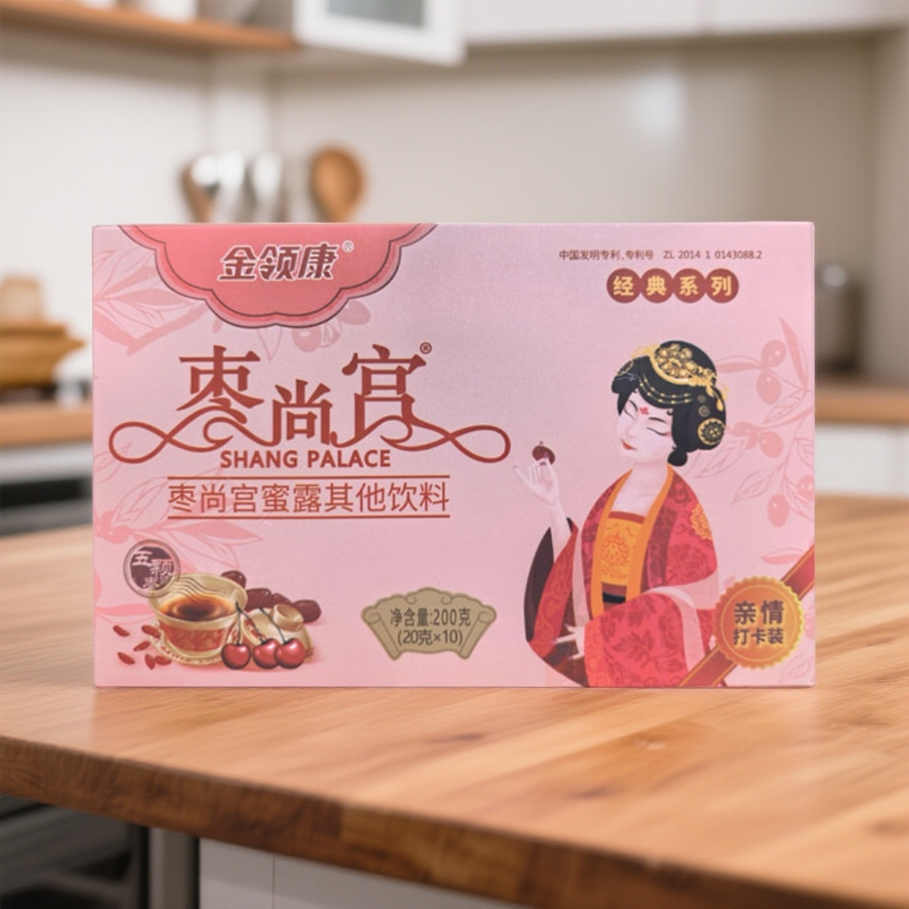 金领康枣尚宫蜜露红枣枸杞五颗大枣浆女士健康食品饮液小盒10袋