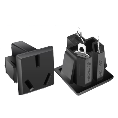 国标三孔ac电源插座充电公座