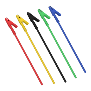 奎神电力 单头带线鳄鱼夹测试线 单头维修链接线导线1米全包