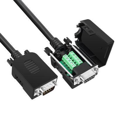 串口头R232免焊公头插头