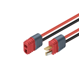 奎神电力 锂电池连接器T型插头AM1015E公母头镀金香蕉插头线电调
