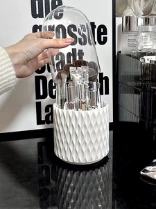 旋转化妆刷收纳筒化妆品收纳盒桌面笔筒口红眼影置物架眼影刷子桶