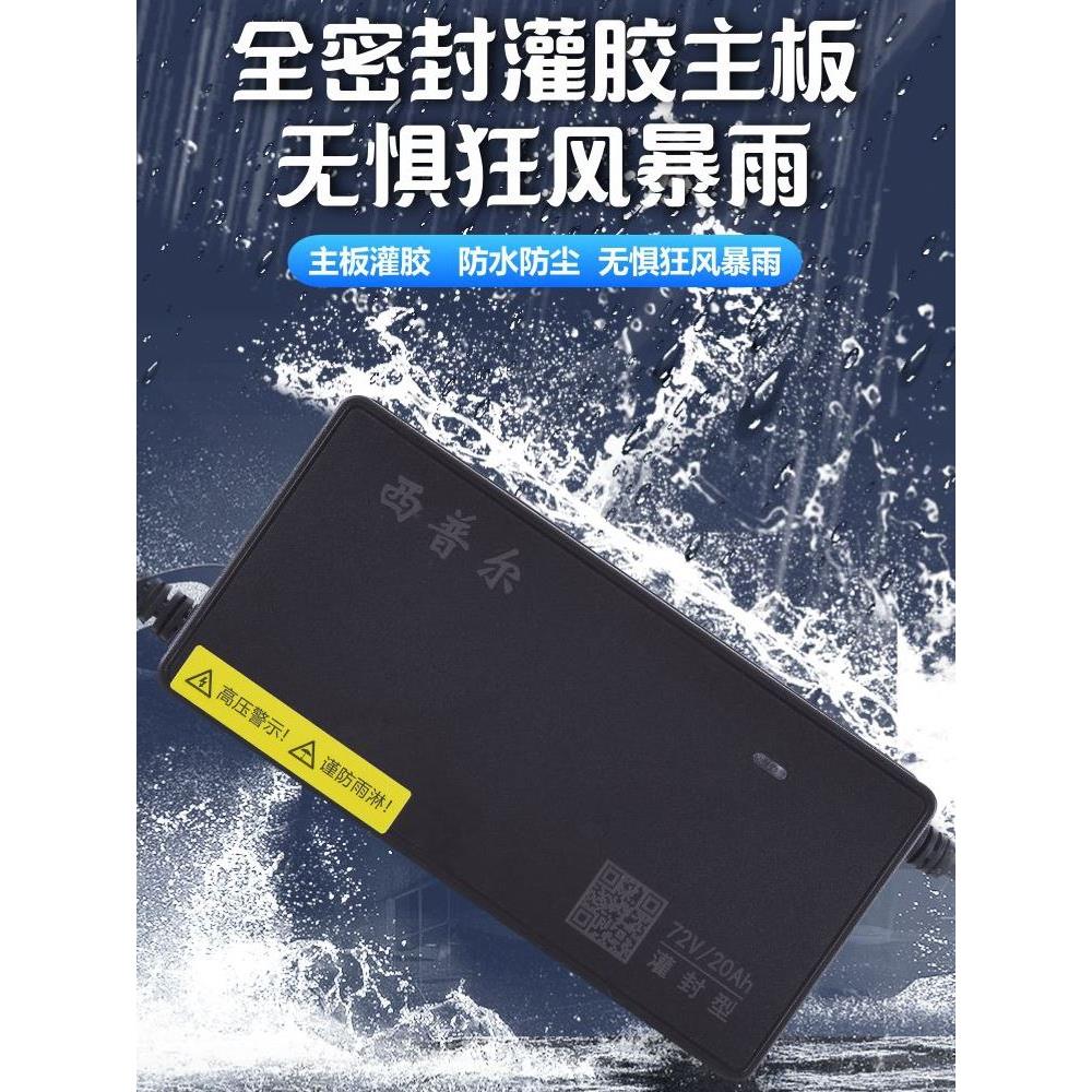 西普尔电动车充电器72V20AH60V48伏爱玛雅迪新日电瓶车三轮车通用