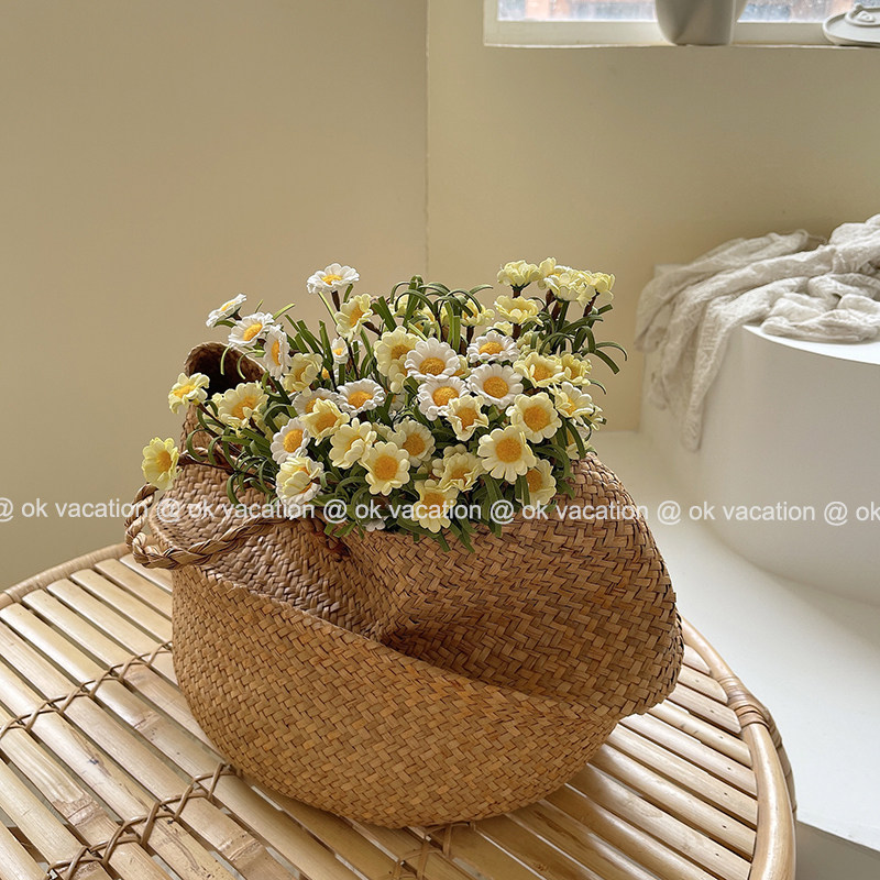 速发田园风花清菊风小雏新真花干花家居装饰假小摆拍道具背景