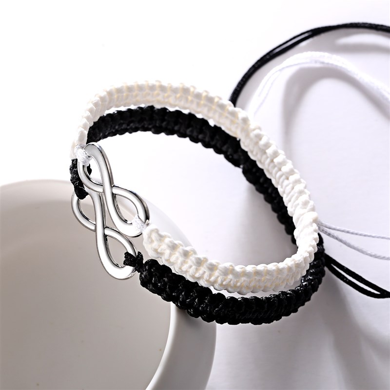 极速2Pcs/Set Friendship Bracelet For Men Women Handmade Brai