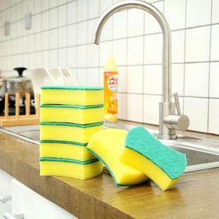 双面清洁海绵擦家用加厚百洁布厨房用品强力去污刷锅洗碗布