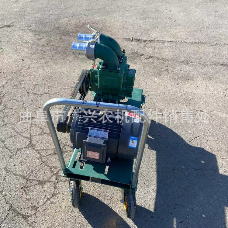 养殖场含杂质多抽粪泵3寸电动齿轮直吸直排泥浆泵推车款流量80方