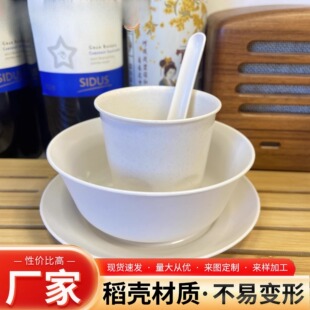一次性餐具2件套高级感整箱批发碗和筷子勺子杯子三件套盘子高端
