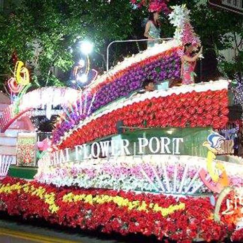 大型巡游花车彩车彩船节日商业活动装饰宣传可制作厂家制作