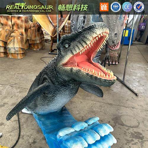 超大型电动仿真霸王龙模型游乐园会动会叫景观艺术品震撼互动恐龙