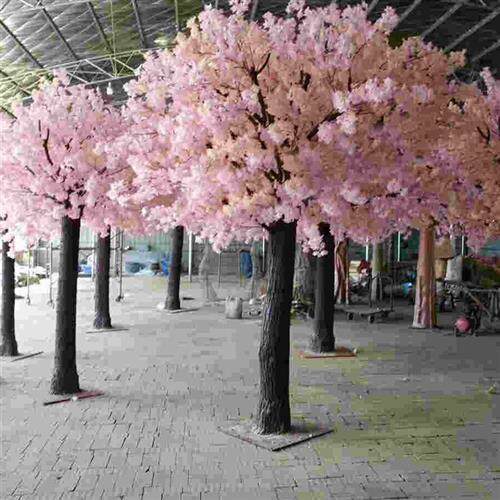 舞台道具仿真樱花梅花树装饰品桃花树植物定制室内外景观摆设