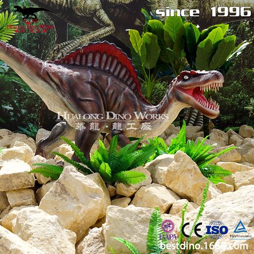 玻璃钢恐龙模型室外常用棘龙摆件仿真恐龙工厂模型雕塑景观