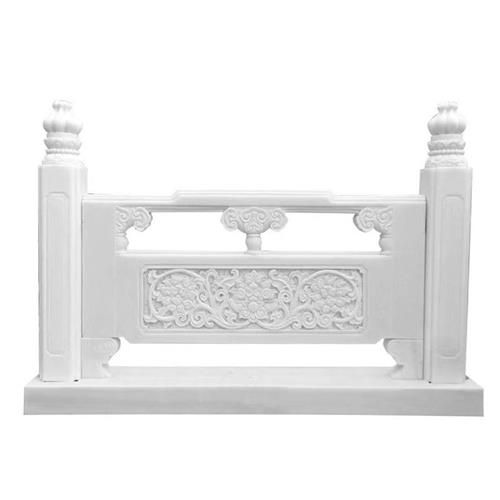 护栏石栏杆汉白玉石雕栏板镂空大理石庭院别墅河道雕花厂家供应