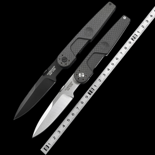 极端武力西装暴徒碳纤维/铝合金柄户外折刀露营便携EDC水果工具刀