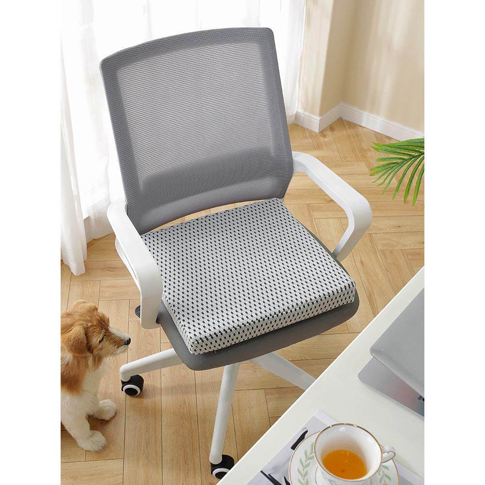 4D空气纤维坐垫办公室椅子垫子汽车坐垫凉垫四季通用钓鱼箱加硬