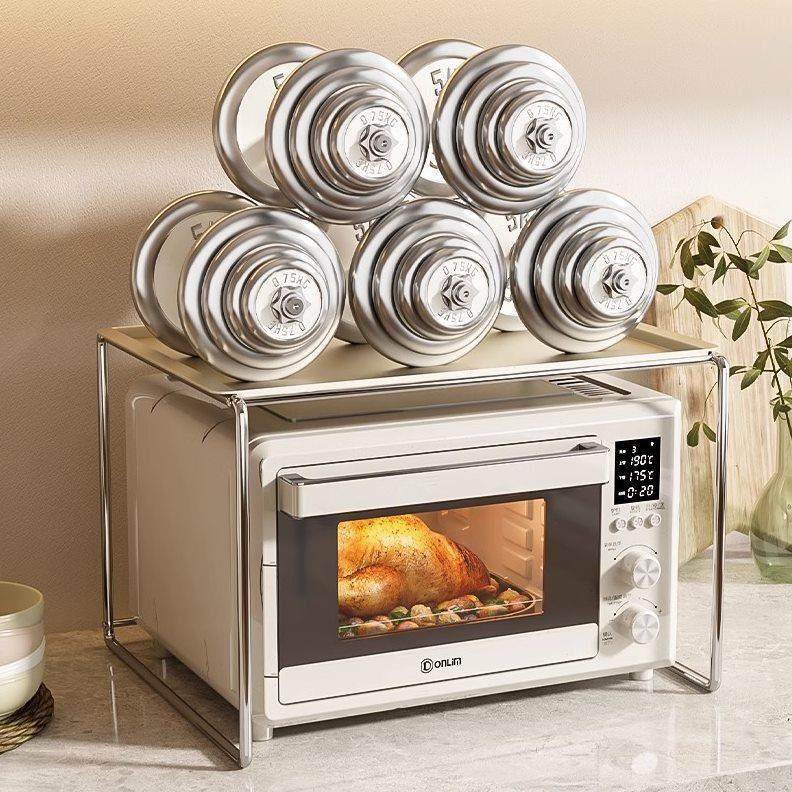 微波炉置物架厨房烤箱台面支架空气炸锅小电器桌面家居多功能架子