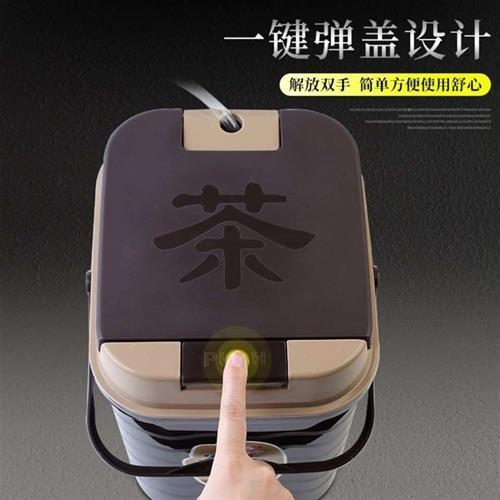 茶水桶茶渣分离过滤排茶道茶台垃圾筒功夫茶具配件家用茶壶零购购