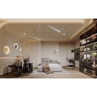 石膏板星空顶 星空顶 星空灯 满天星 石膏板星空 星空天花 光纤灯