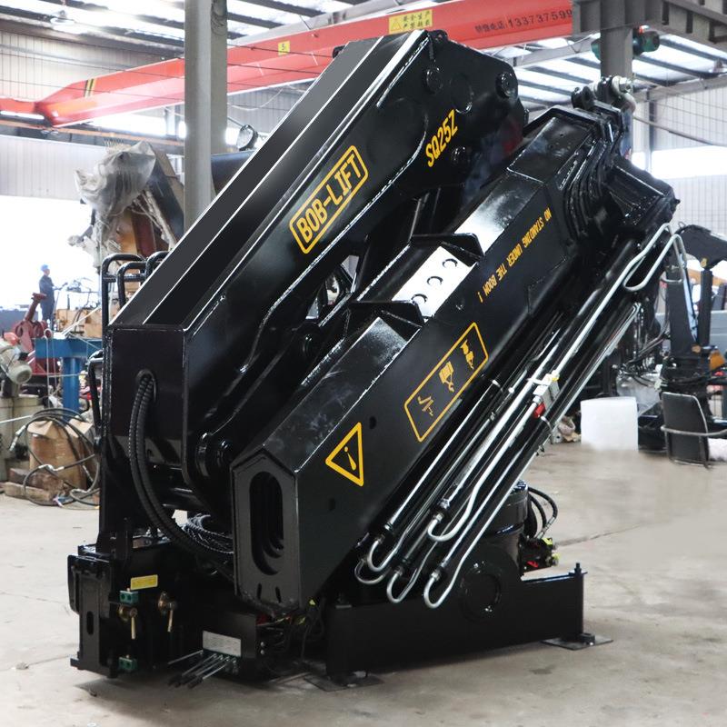全液SQ25ZA3T压船吊5吨液压式臂起重机可港2口码头旋转折臂船用折