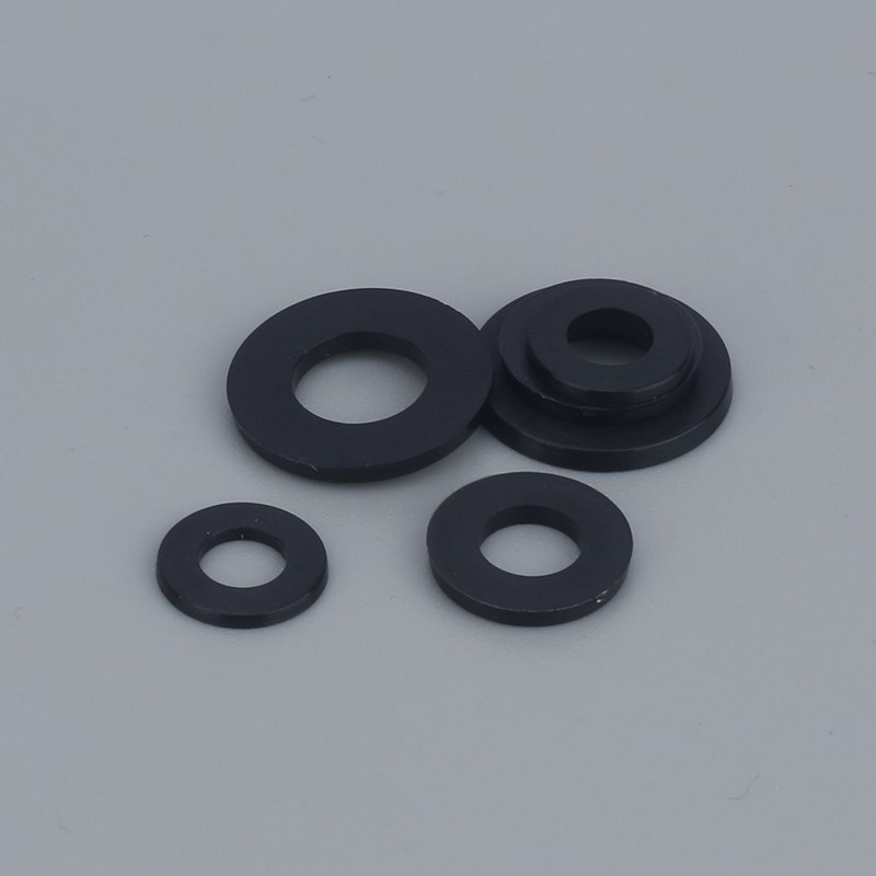 黑色尼龙垫片塑料垫圈绝m缘塑胶圆形平垫圈 M2M2.5M3M4M5M6M8~M22