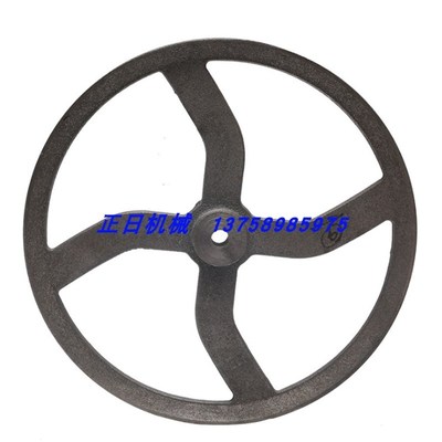 皮带轮双槽铸铁电机实心盘A/B/C/D型单槽A型平三角传动轮