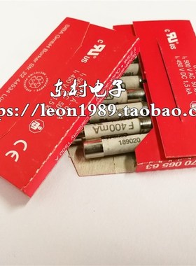 F400mA/德国SIBA保险丝 189020 6.2*32mm F 400mA/500V/7006563